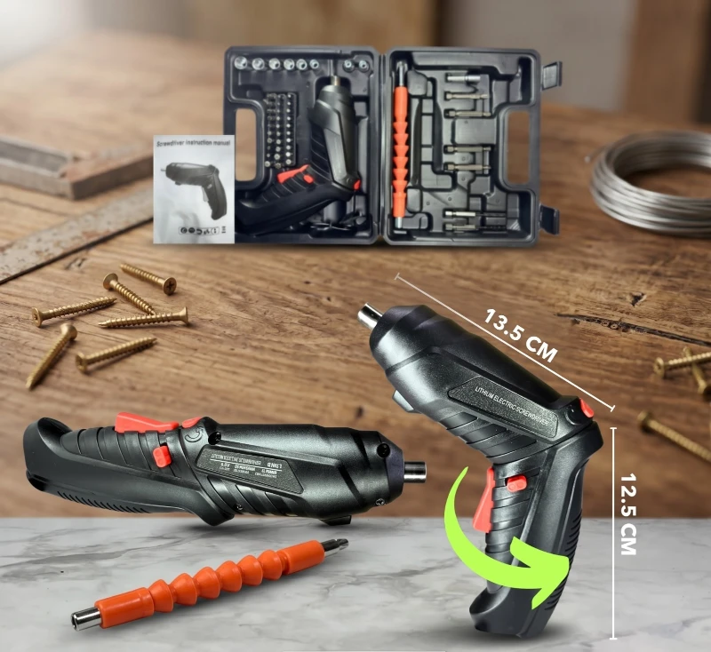 Destornillador Inalámbrico 47 Pcs ✨🔧