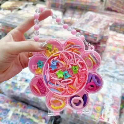 Bolsito flores con moños