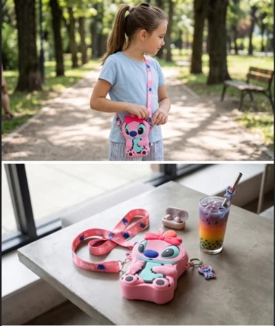 Bolso Stitch silicona