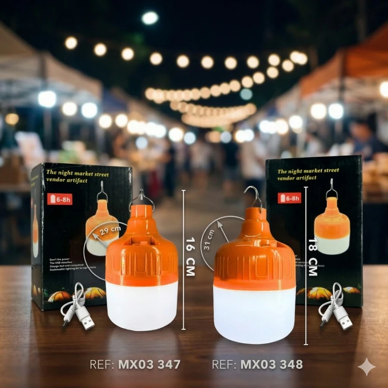 Bombillo de Emergencia Recargable 40W ✨💡🔋