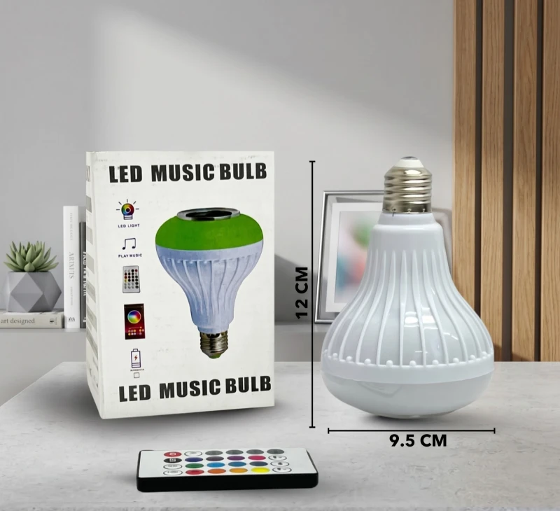 Bombillo LED con Parlante Bluetooth ✨💡🎶