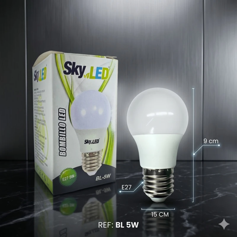 Bombillo Sky LED 5W E27 ✨💡⚡