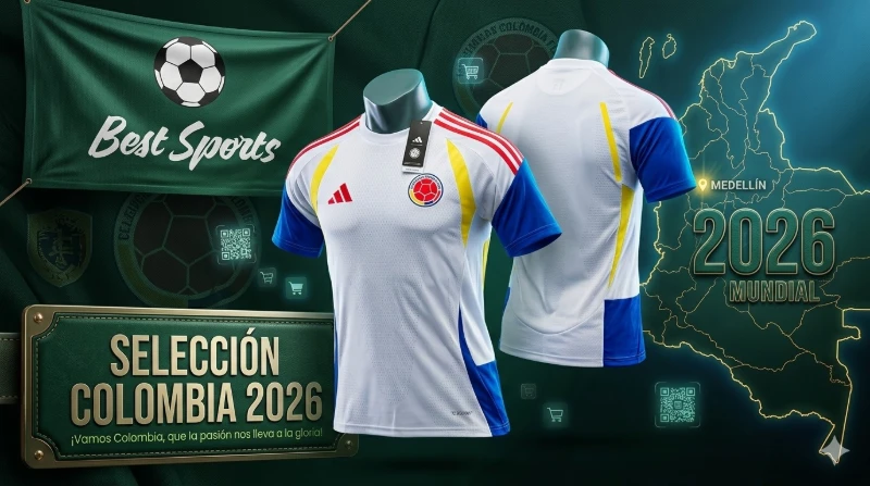Camiseta Selección Colombia 2026 Blanca ✨🇨🇴⚽️