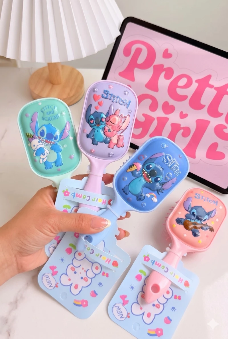 Cepillo Mini de Stitch ✨💆‍♀️