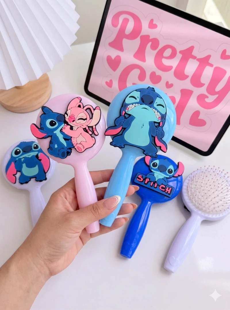 Cepillo Portátil de Stitch ✨💆‍♀️