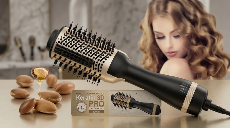 Cepillo Secador Pro-Keratina ✨💆‍♀️💎