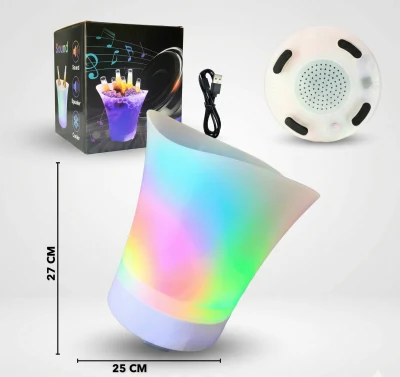 Cubeta Cervecera con Parlante + LED ✨🍻🎶