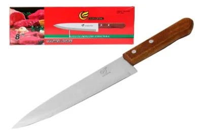 Cuchillo cacha madera #8