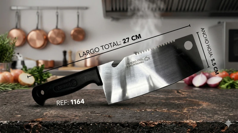 Cuchillo Hacha Kiwi ✨🔪🥩