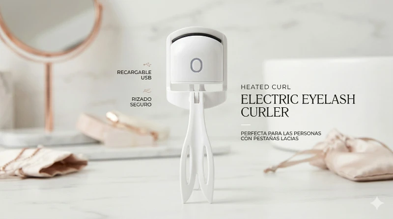 Encrespador de Pestañas Eléctrico ✨👁️🧡