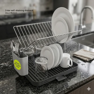 Escurridor de Platos 2 Niveles ✨🍽️🏠