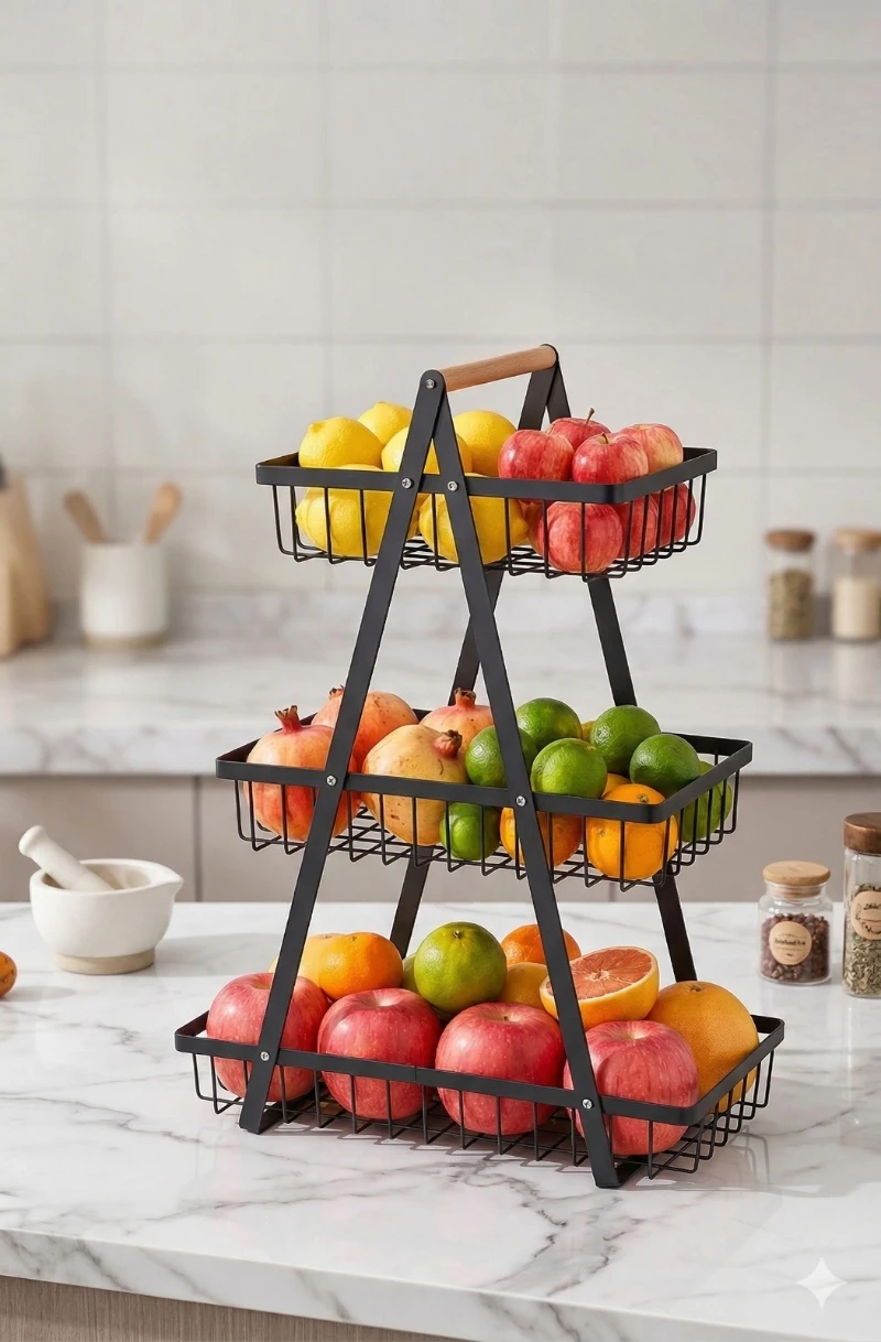Frutero Organizador Triple ✨🍌🧺