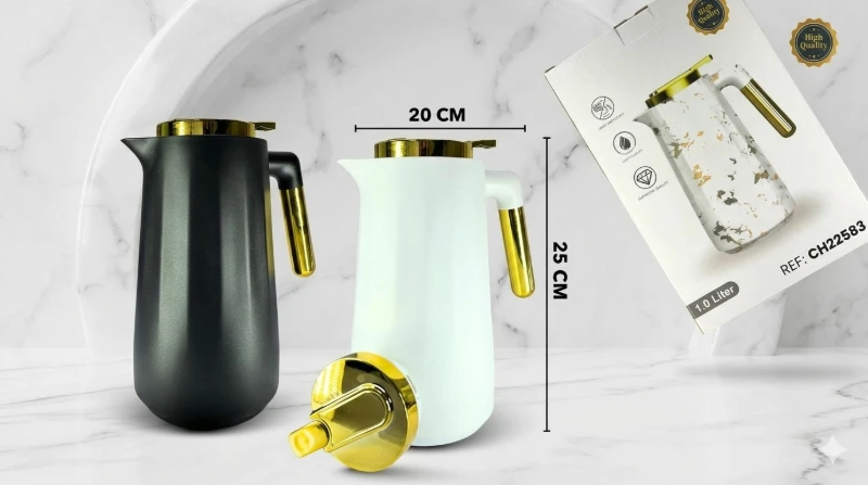 Jarra Térmica Vacuum 1L✨☕💛