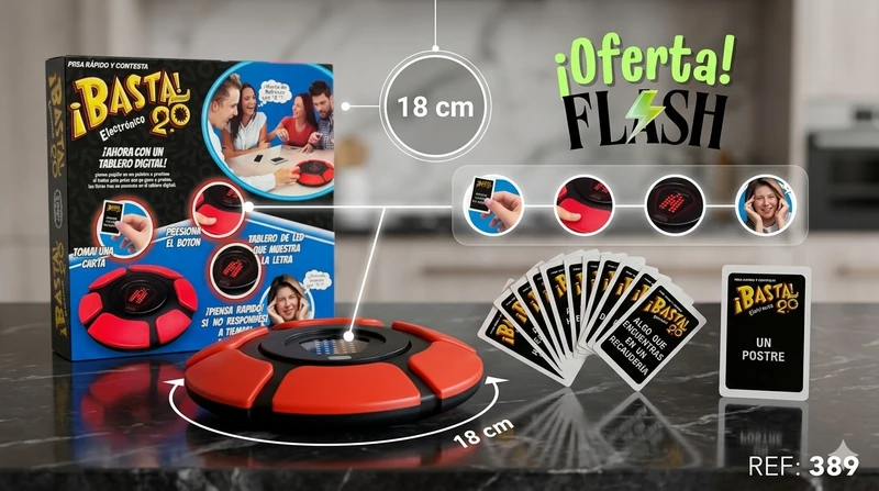 Juego Basta 2.0 Electrónico ✨🧠🎲
