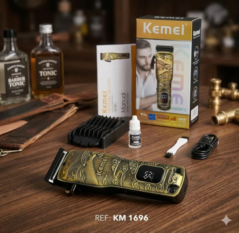 Kemei KM-1696 Digital Gold Edition ✨✂️👨