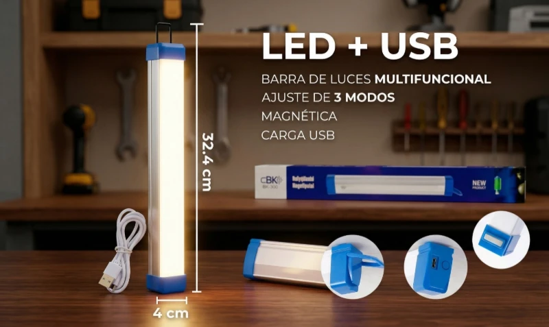 Lámpara Recargable 40W✨💡🔋