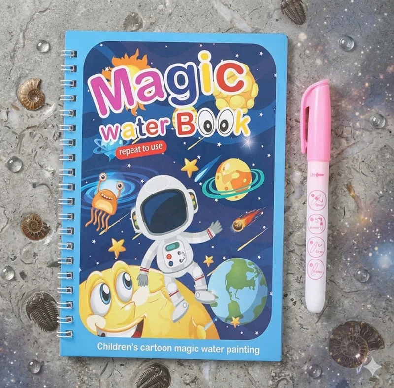 Libro de Agua Mágico Reutilizable ✨🎨💧