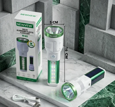 Linterna Solar + Recargable ✨🔦☀️