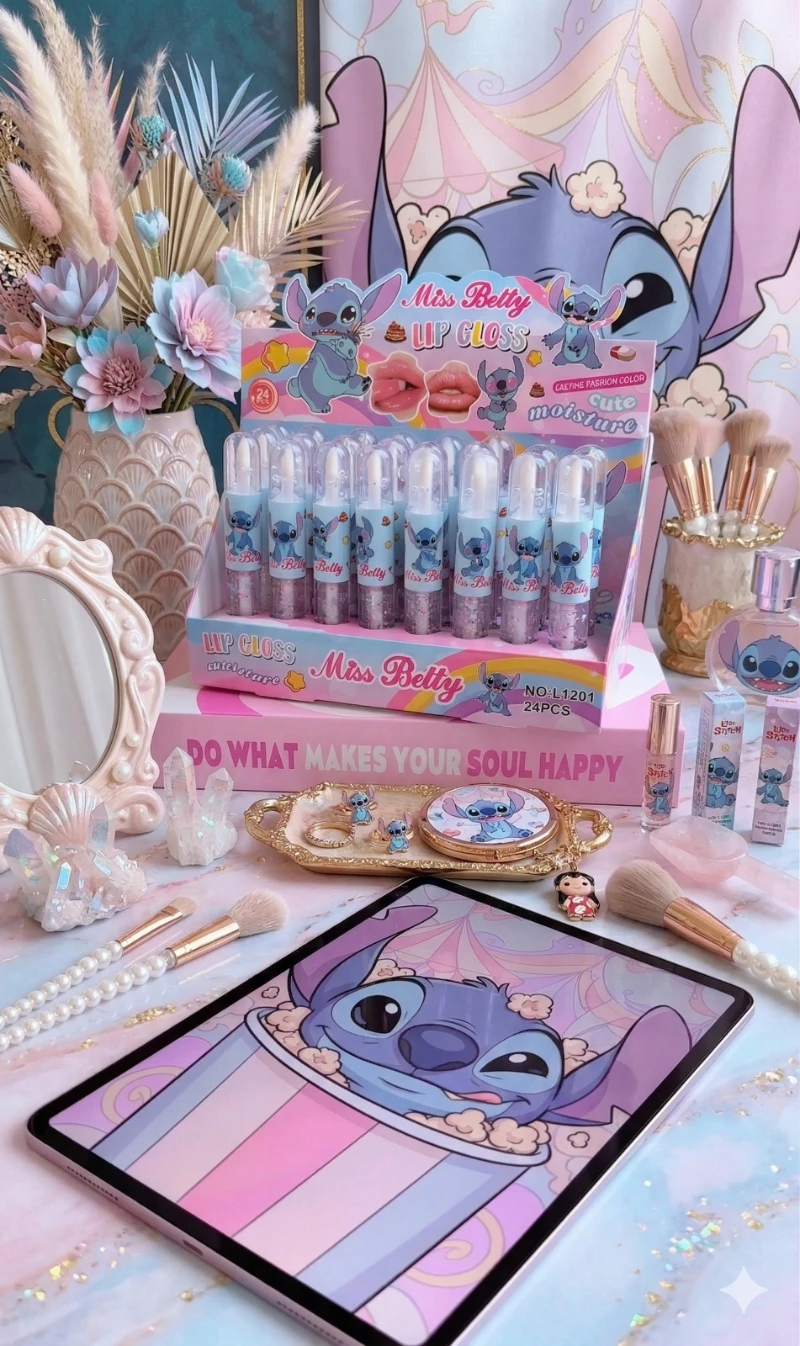 Lip Gloss Doble de Stitch ✨💋💙