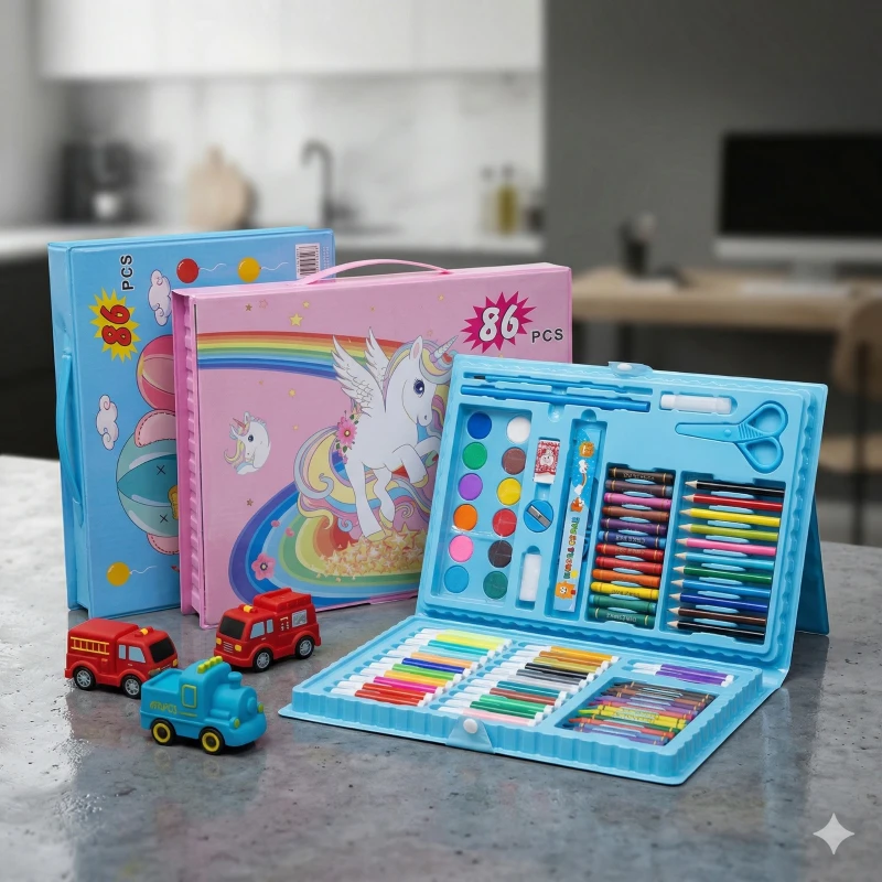 Maletín de Arte Gigante x 86 Piezas ✨🎨🖍️