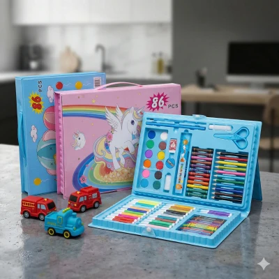 Maletín de Arte Gigante x 86 Piezas ✨🎨🖍️