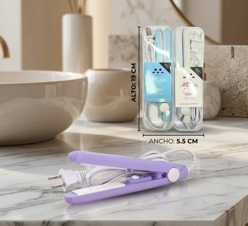 Mini Plancha de Cabello AW 249 ✨💇‍♀️🎨