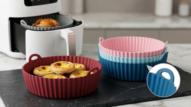 Molde de Silicona para Air Fryer ✨🍟🍰