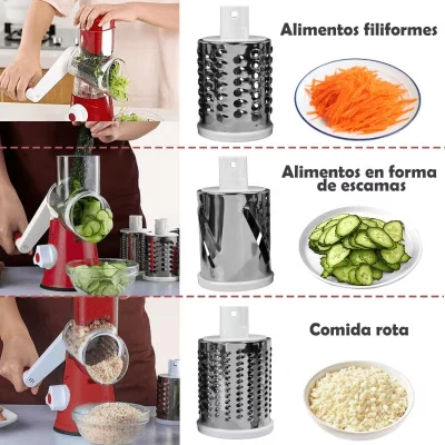 Molino Rallador Multiusos ✨🥕🧀