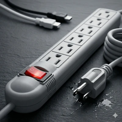 Multitoma 6 Puestos Blanca  ✨🔌🔋