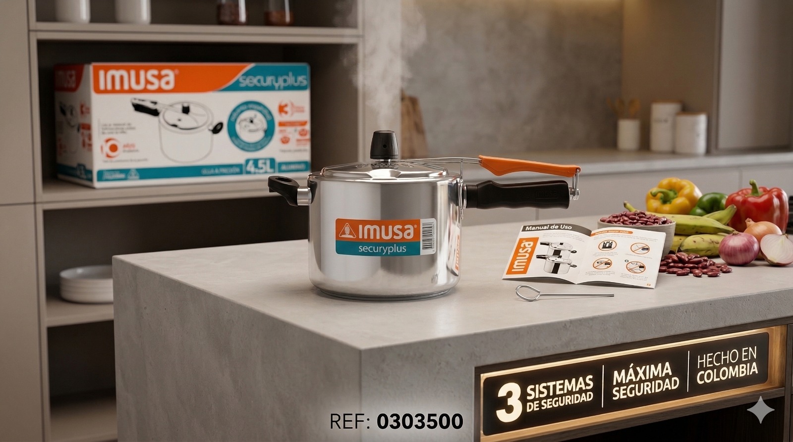 Olla a Presión IMUSA 4.5L ✨🥘💛