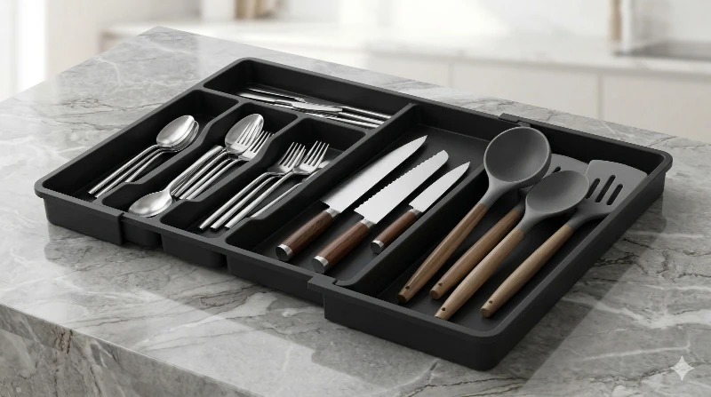 Organizador Compacto de Cubiertos  ✨🍴🏠