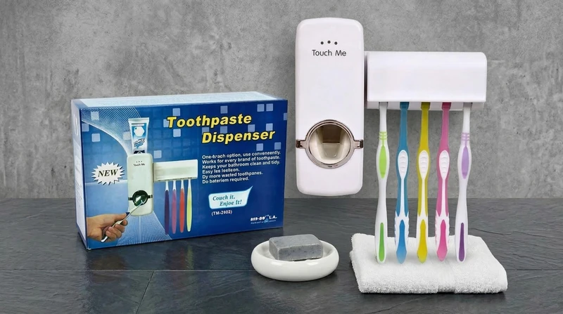 Organizador de Cepillos + Dispensador ✨🪥🧴