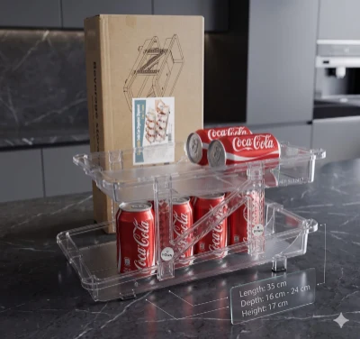 Organizador Deslizante de Latas  ✨🥤🏠