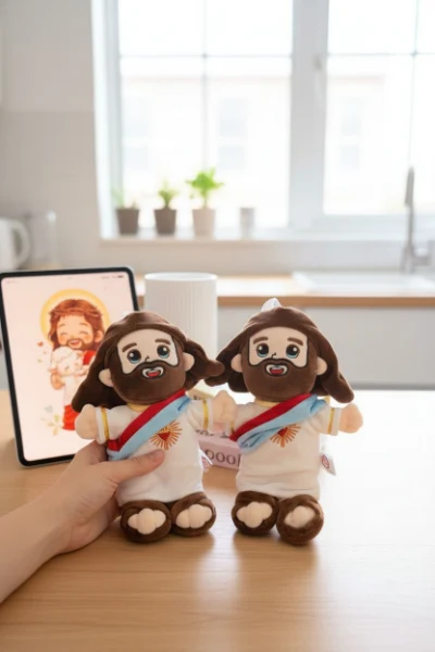 Peluche de Jesús que Canta el Padre Nuestro ✨🙏