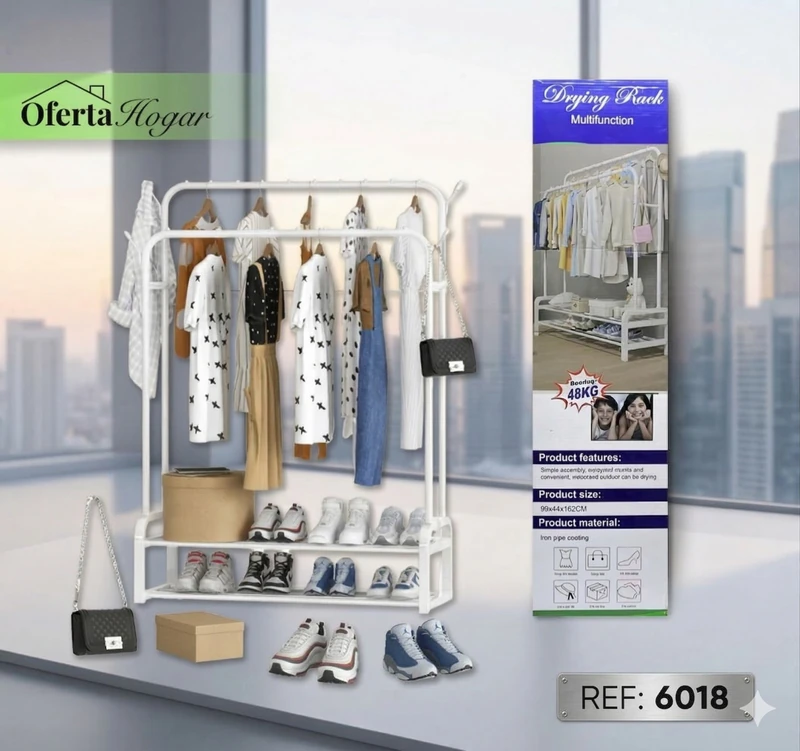 Perchero Zapatero Organizador 6018 ✨🧥👟