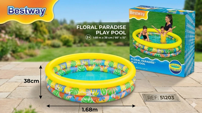 Piscina Tropical Bestway ✨🏊‍♂️🌺