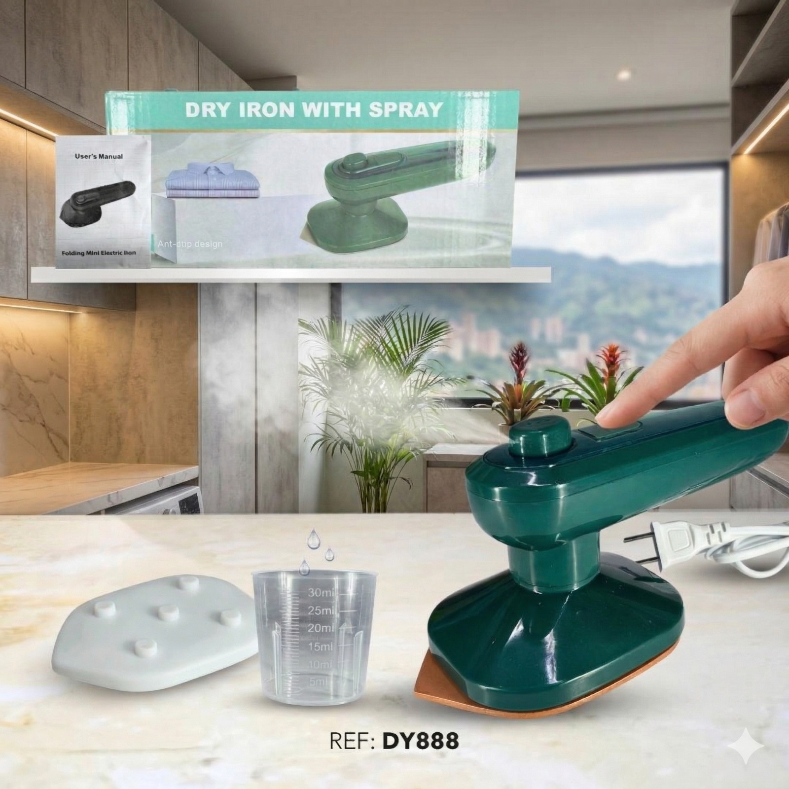 Plancha Mini a Vapor DY888 ✨👕♨️