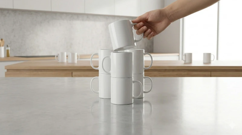 Pocillo Mug Blanco 11oz ✨☕🤍