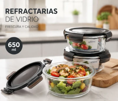 REFRACTARIA DE VIDRIO 650ml