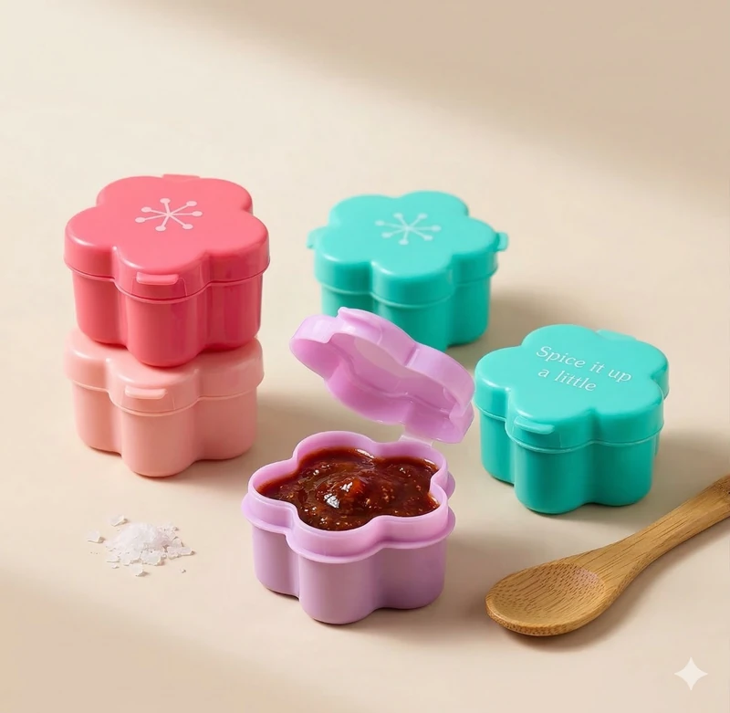 Set de 4 Mini Salseros Flor ✨🌸