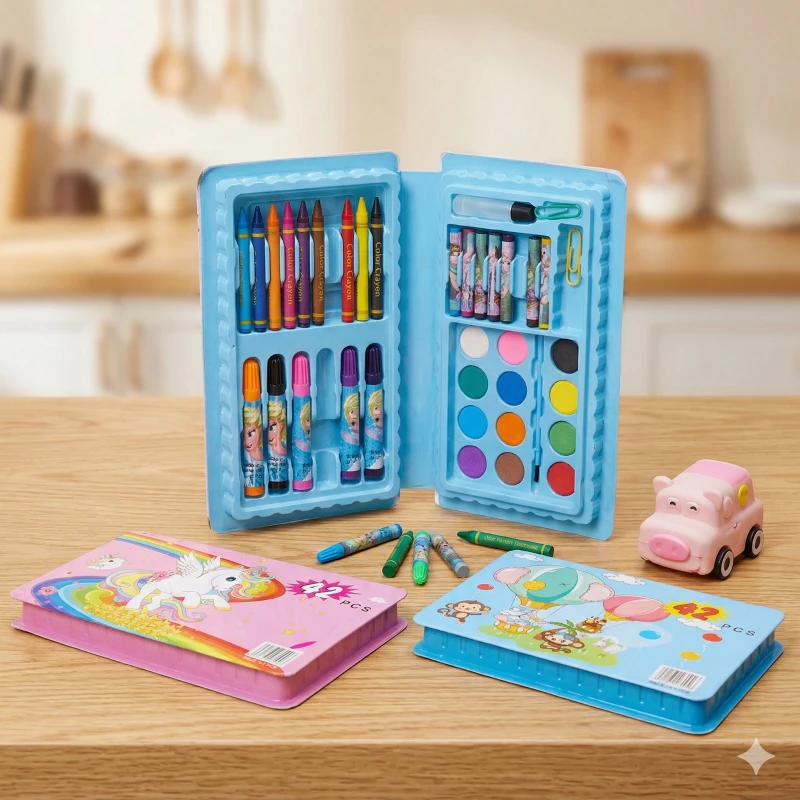 Set de Arte Compacto x 42 Piezas ✨🎨🖍️