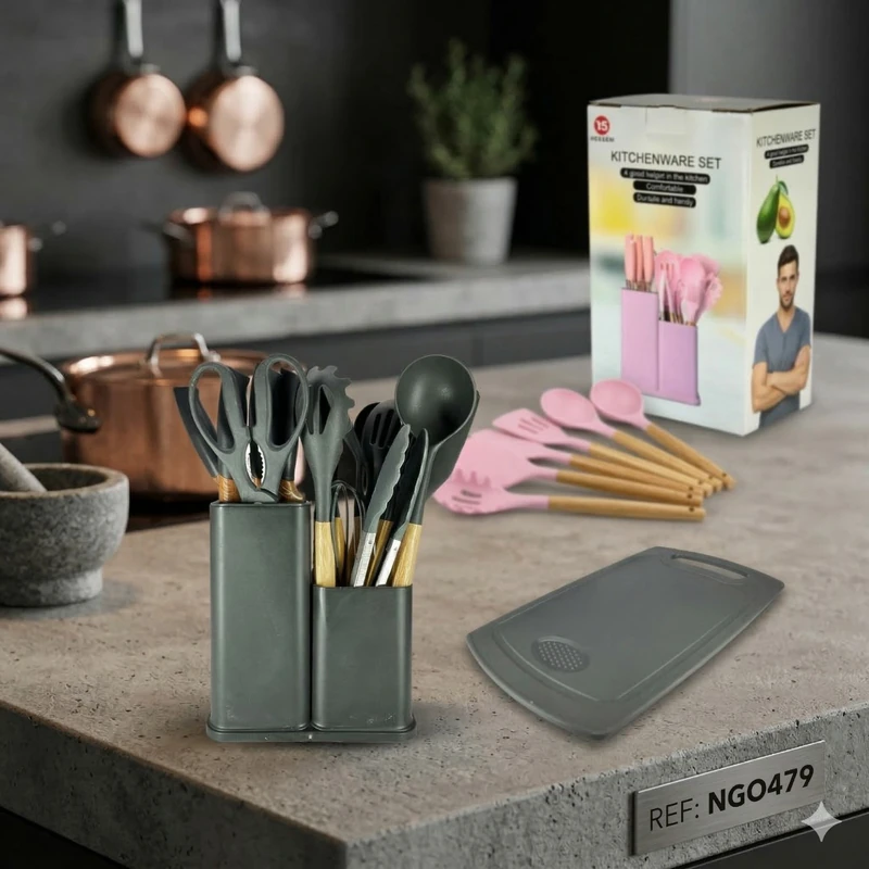 Set de Cocina KitchenWars NGO479 ✨🍽️🔪