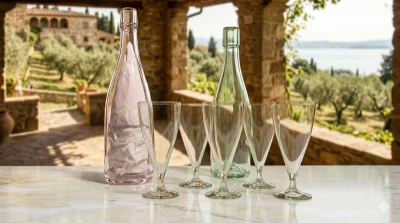 Set de Copas con Estuche Botella  ✨🍷🌈