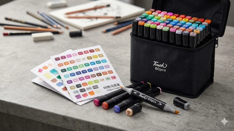 Set de Marcadores Profesionales x60 ✨🖍️🌈