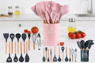 Set de Utensilios de Silicona x 12 Piezas ✨🍳