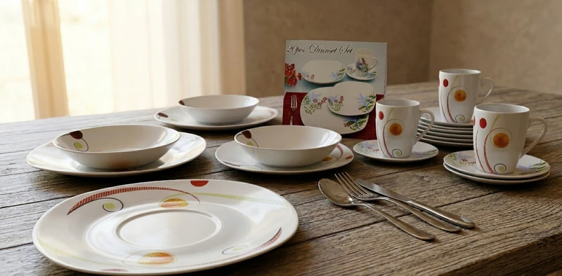 Set de Vajilla Cuadrada 20 Piezas ✨🍽️🏠