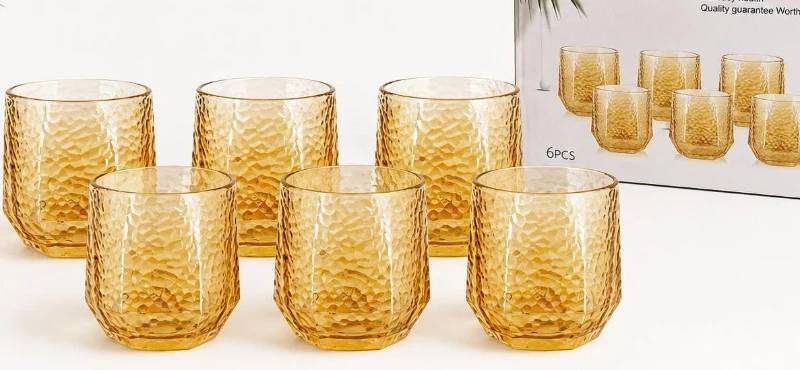 SET DE VASOS VIDRIO X 6 PIEZAS