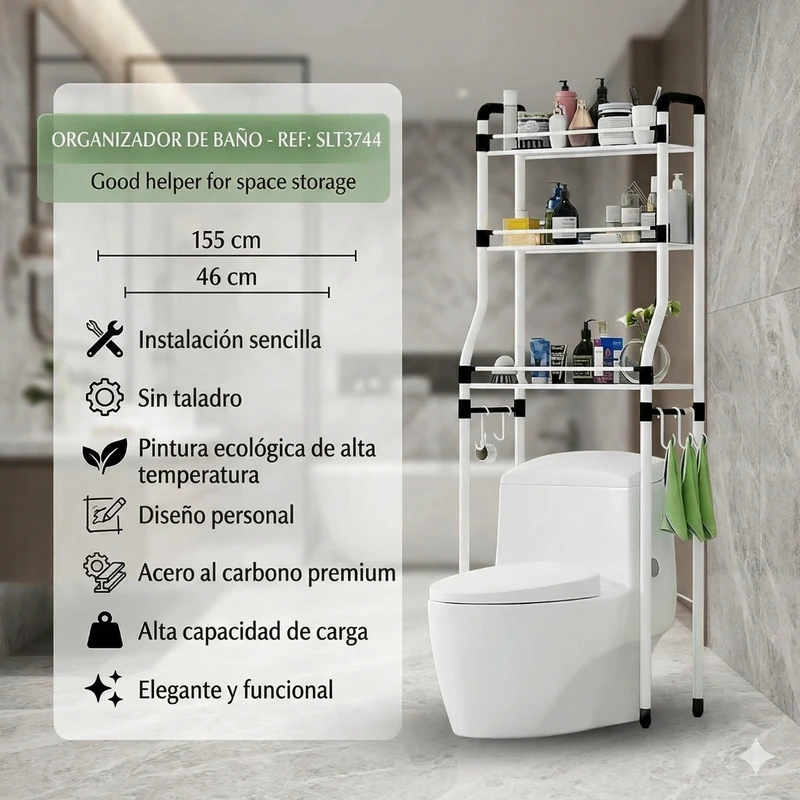 Soporte Organizador de Baño ✨🚽🧴