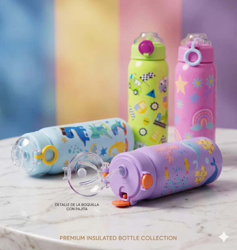 Termo Infantil 760ml  ✨🥤🌈