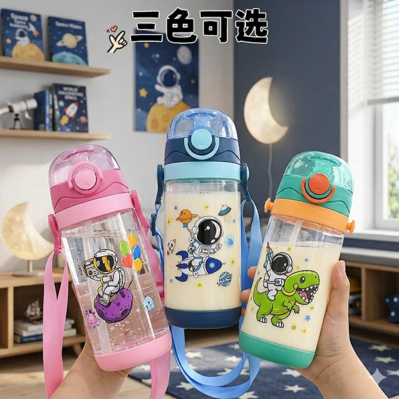 Termo Infantil Astronauta con Pitillo ✨🚀👨‍🚀